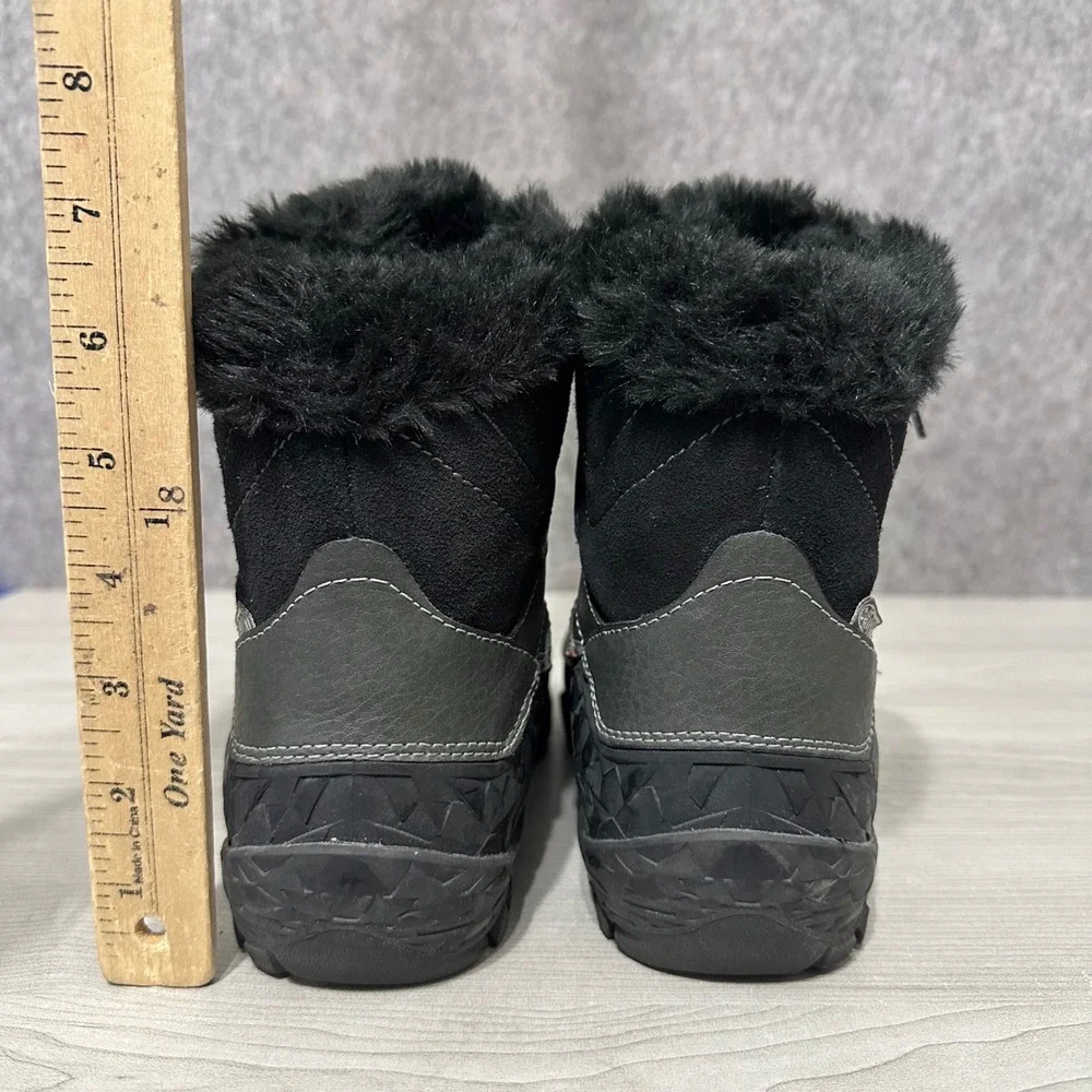 Merrell Aurora 6 Ice+ Waterproof Winter Boots Womens‎ Sz 7 Black Faux Insulated